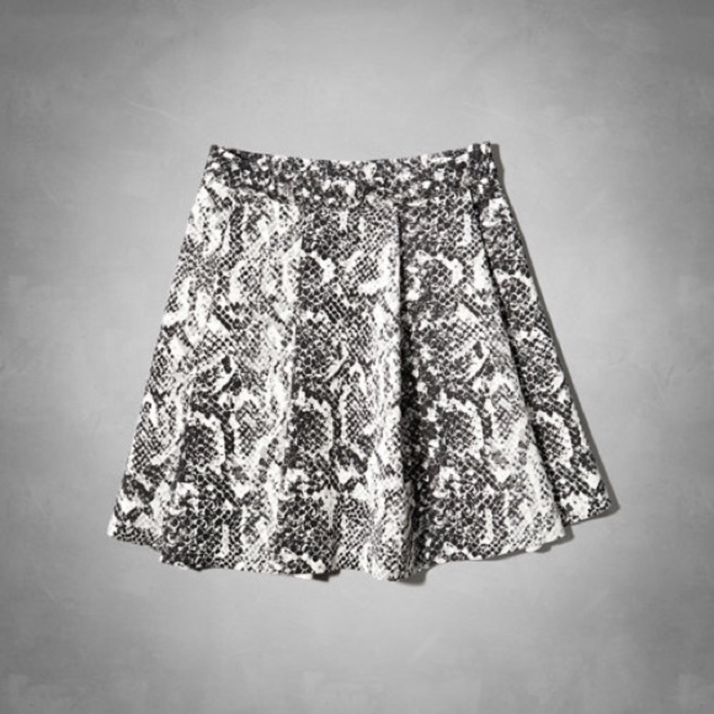 Abercrombie and Fitch Snake skin skirt
